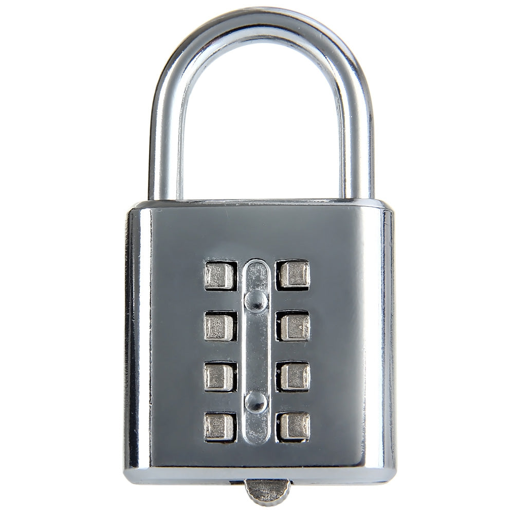 8 Button Resettable Combination Padlock for Travel Luggage