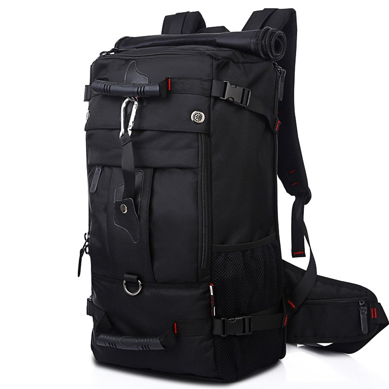 KAKA Men Backpack Travel Bag Large Capacity Versatile Utility Mountaineering Multifunctional Waterproof Backpack Luggage Bag