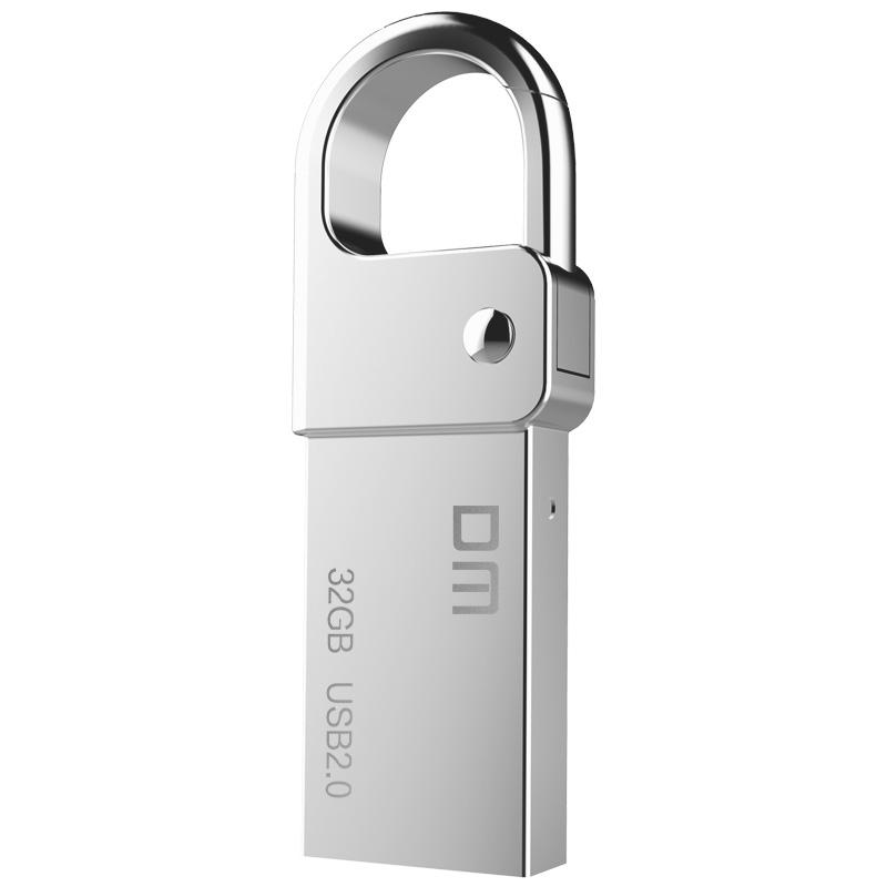 DM PD027 8G 16G 32GB USB Flash Drive Metal Pen Drive Key Ring Waterproof USB Stick Pendrive Flash Drive Metal