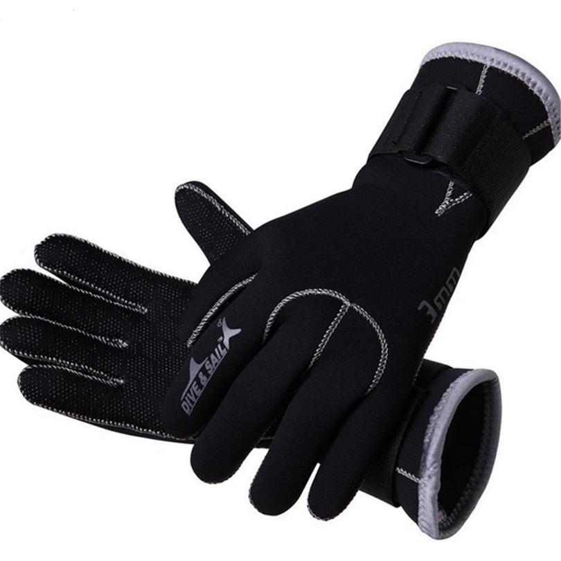 3MM Neoprene Scuba Dive Gloves Swim Gloves Snorkeling Equipment Anti Scratch Keep Warm Wetsuit Material Winter Swim Spearfishing