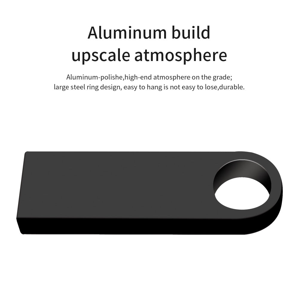 Usb flash drive 32 GB 3.0 metal pen drive 64GB pendrive 16GB 8GB 4GB 128GB silver key flash drive waterproof custom NO logo