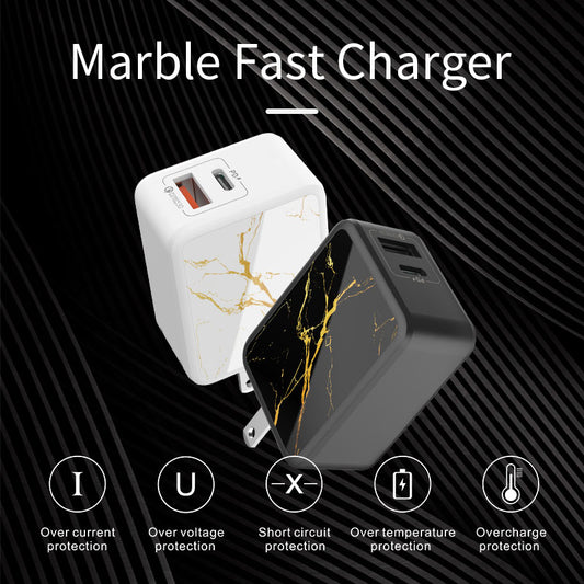 Fast Charging - 18W Quick Charge  3.0 USB Charger Mobile Smartphones.