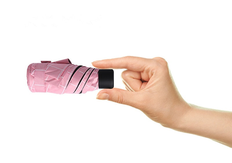 Five-folding Umbrella Mini Pocket sun Umbrellas Prevent UV