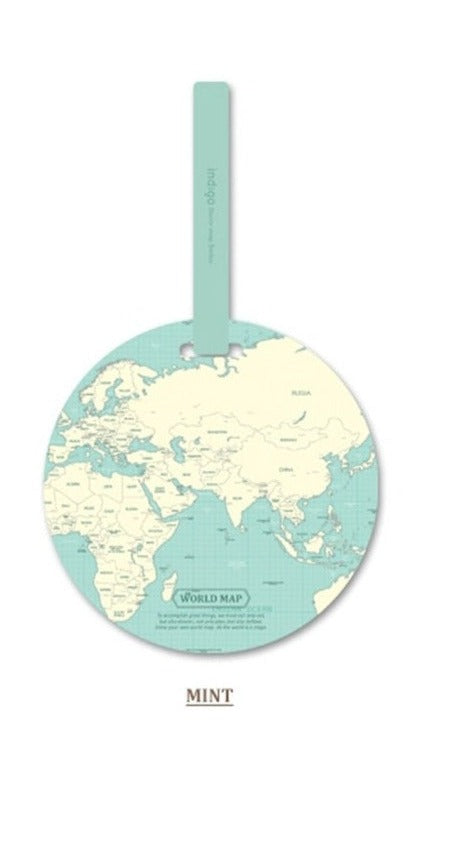 Map Luggage Tag Women Travel Accessories Silica Gel Suitcase ID Address Holder Baggage Boarding Tag Portable Label
