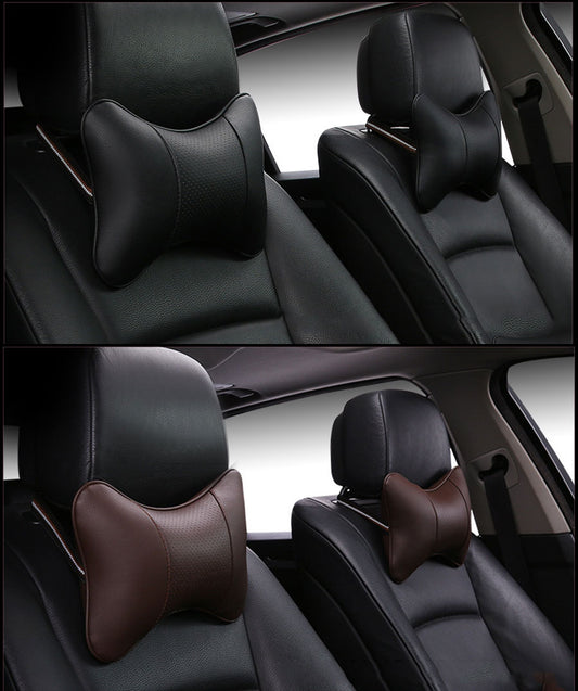 1 pair Luxury Linen material car headrest pillow Unisex Breathable Auto Neck Rest Headrest Cushion Pillows 4 seasons Universal