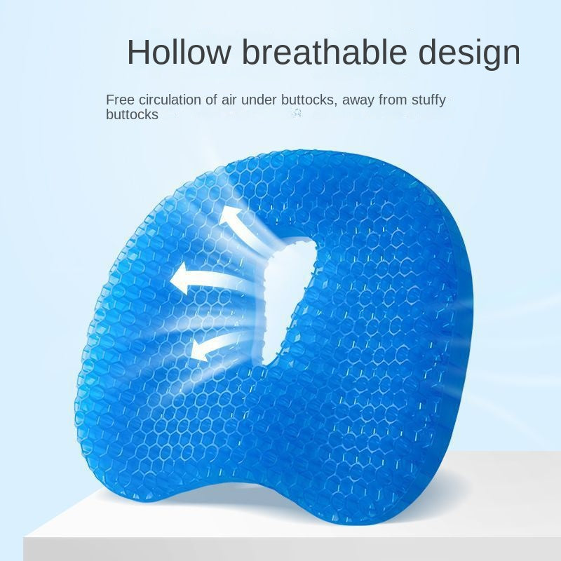 Jelly Honeycomb Silicone Cooling Chair Cushion