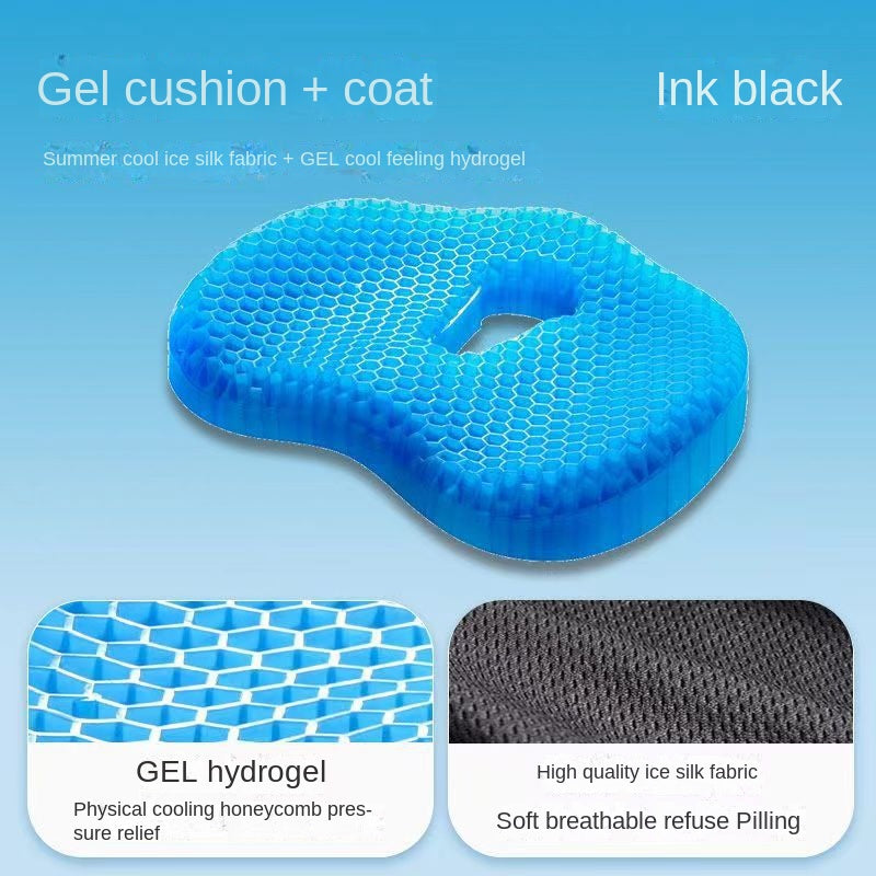 Jelly Honeycomb Silicone Cooling Chair Cushion