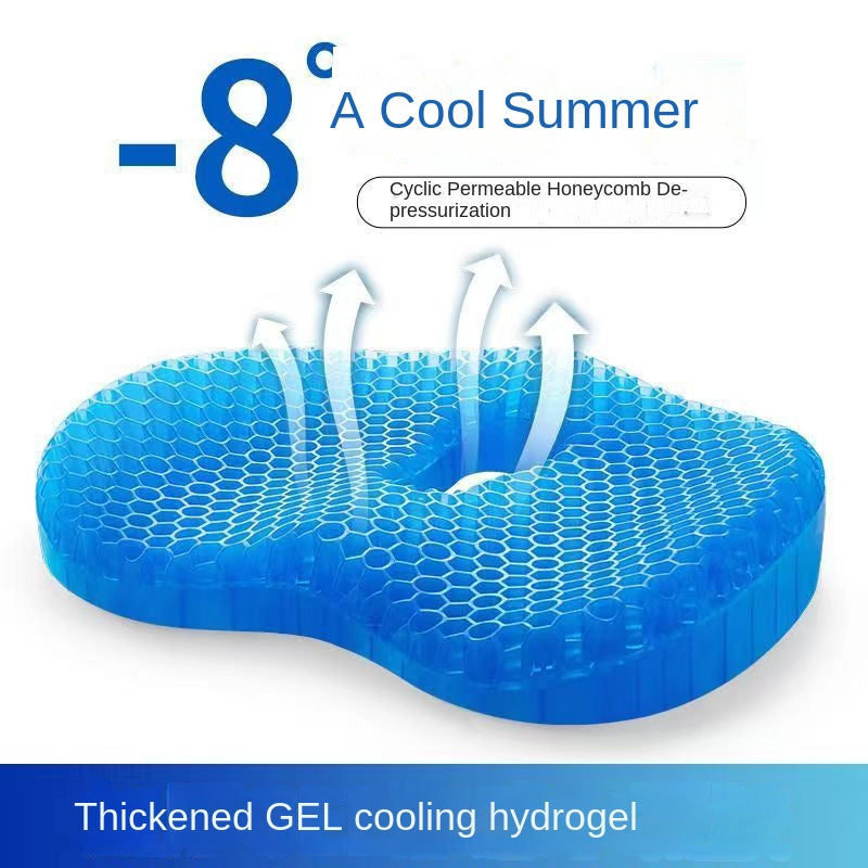 Jelly Honeycomb Silicone Cooling Chair Cushion