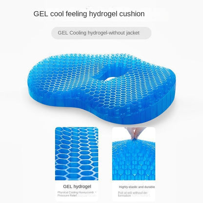 Jelly Honeycomb Silicone Cooling Chair Cushion