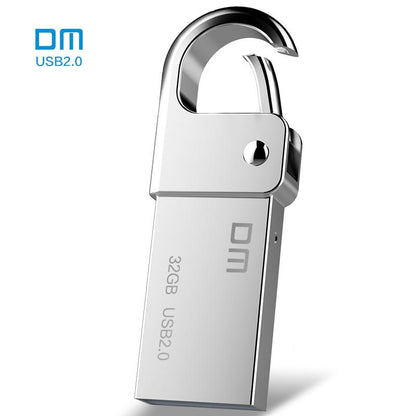 DM PD027 8G 16G 32GB USB Flash Drive Metal Pen Drive Key Ring Waterproof USB Stick Pendrive Flash Drive Metal