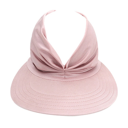 Summer Hat women's Sun Visor Sun Hat Anti-ultraviolet Elastic Hollow Top Hat