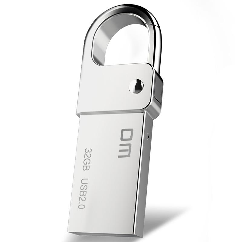 DM PD027 8G 16G 32GB USB Flash Drive Metal Pen Drive Key Ring Waterproof USB Stick Pendrive Flash Drive Metal