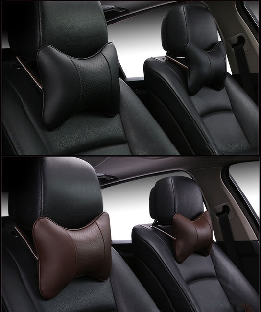 1 pair Luxury Linen material car headrest pillow Unisex Breathable Auto Neck Rest Headrest Cushion Pillows 4 seasons Universal